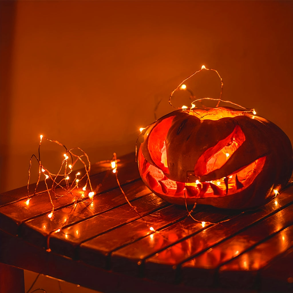 ROKASLO 1 pack of 5-meter fairy lights, 50 LED fairy tale lights, 3AA Battery powered LED lights, suitable for decoration such as Christmas, weddings, parties, family vacations, gatherings, weddings, etc. (always on)