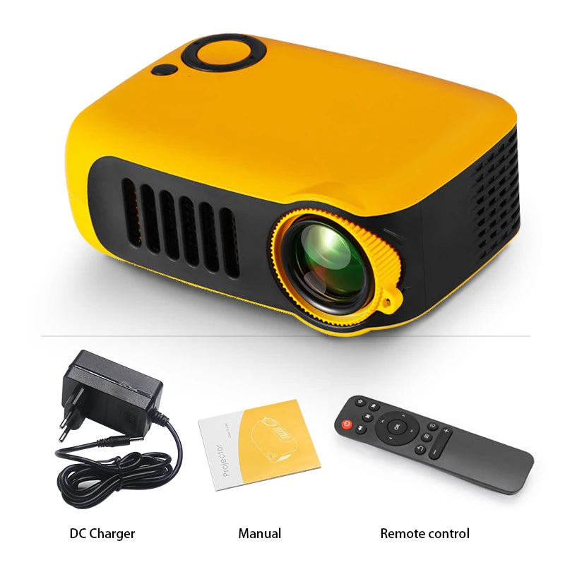 MINI Projector Portable 3D LED Video Projectors Home Cinema Theater Game Laser Beamer Smart TV BOX 1080P 4K Via HD Port A2000