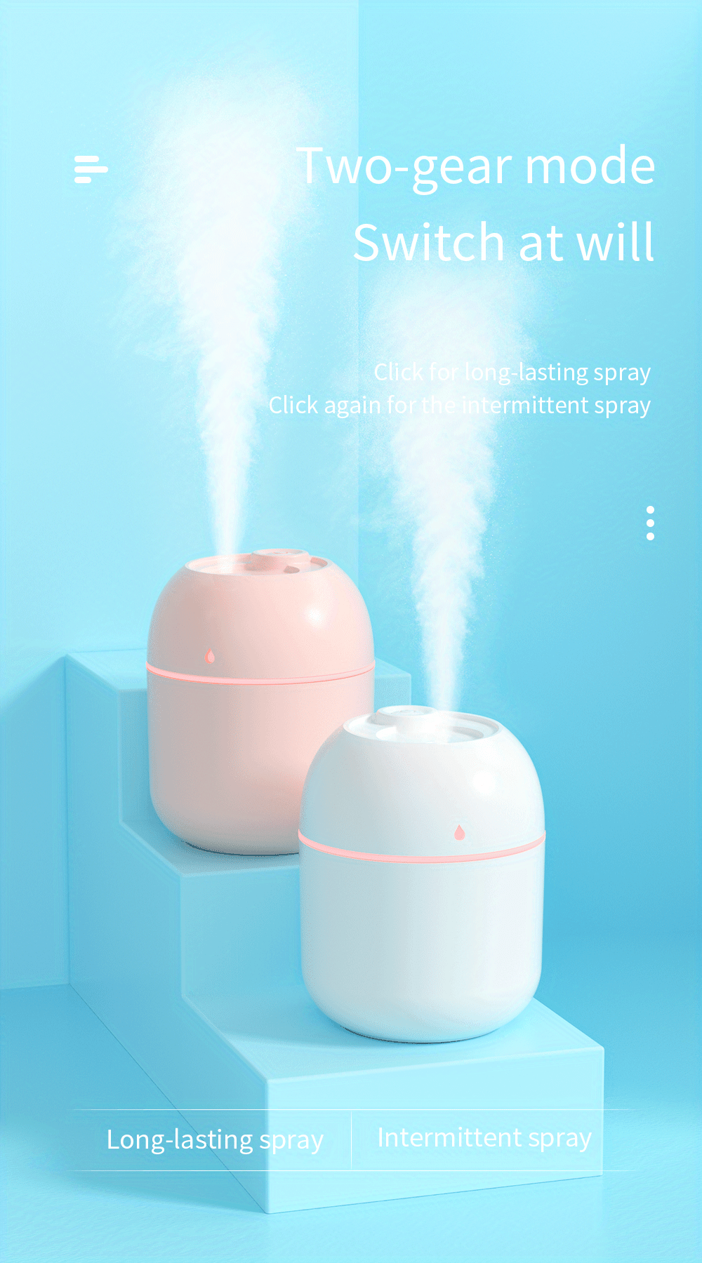 Humidifier Bedroom Mini Small Desktop Air Purifier