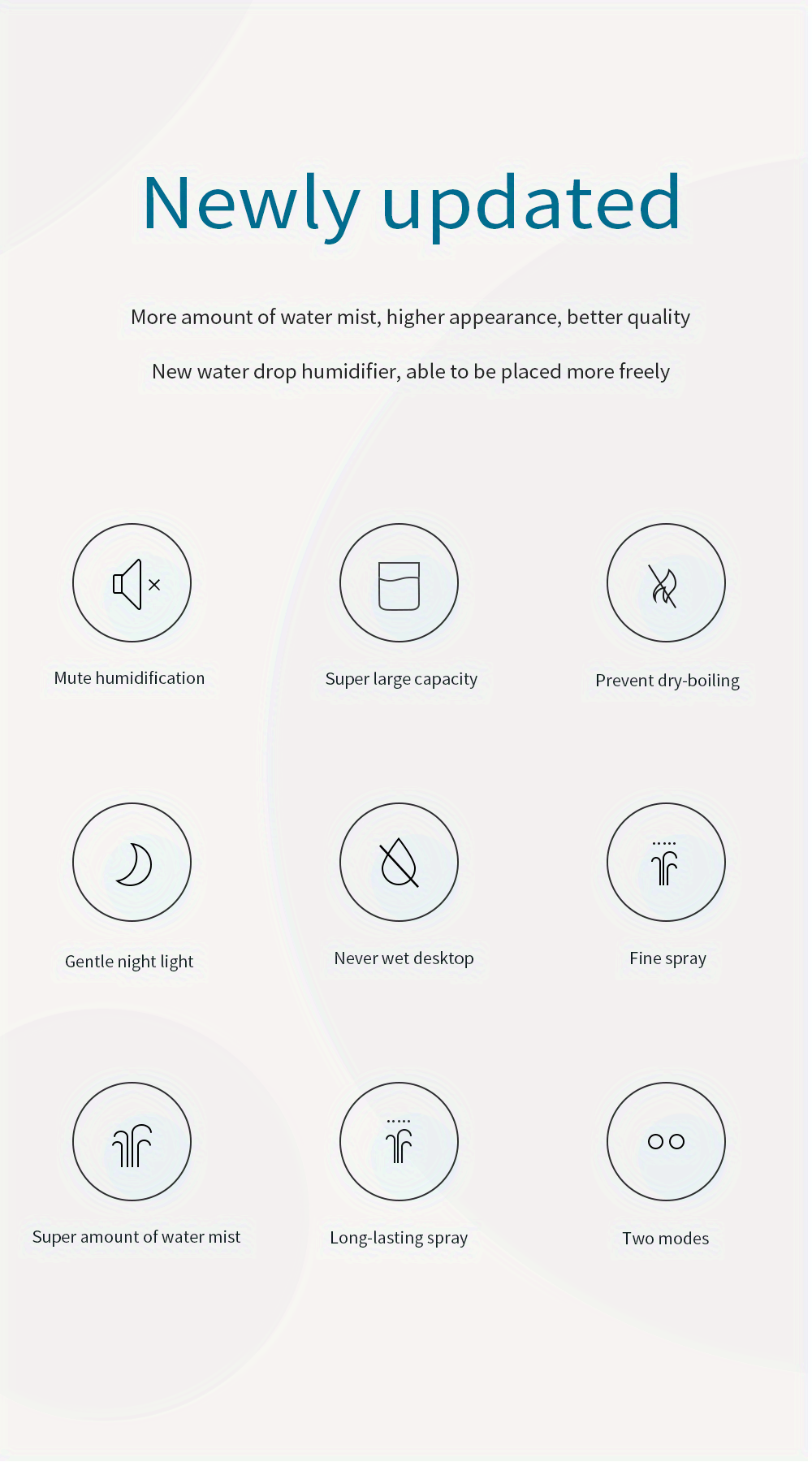 Humidifier Bedroom Mini Small Desktop Air Purifier