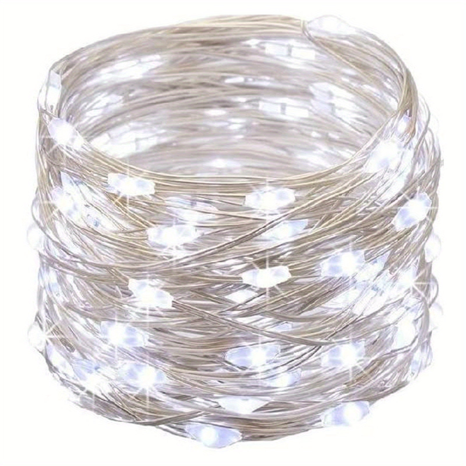 ROKASLO 1 pack of 5-meter fairy lights, 50 LED fairy tale lights, 3AA Battery powered LED lights, suitable for decoration such as Christmas, weddings, parties, family vacations, gatherings, weddings, etc. (always on)